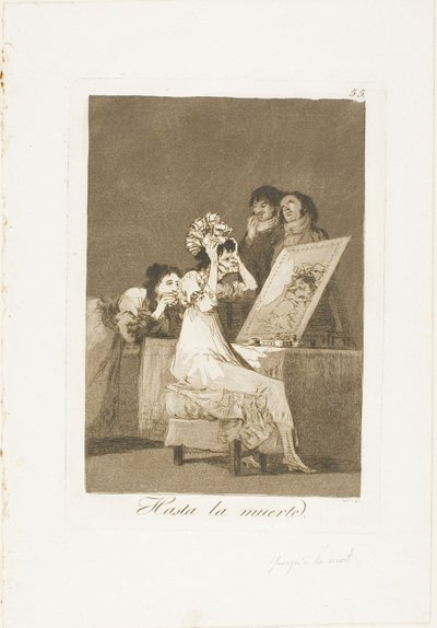 Fino alla morte, tavola 55 da Los Caprichos da Francisco Jose de Goya y Lucientes