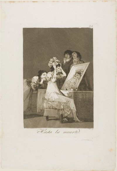 Fino alla morte, tavola 55 da Los Caprichos da Francisco Jose de Goya y Lucientes