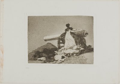Che coraggio!, tavola sette da I disastri della guerra da Francisco Jose de Goya y Lucientes
