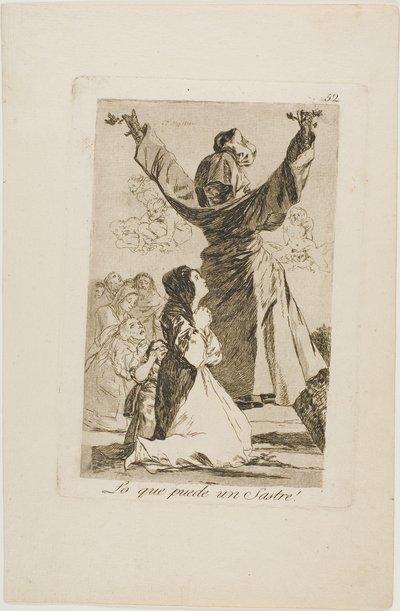 Cosa può fare un sarto!, tavola 52 da Los Caprichos da Francisco Jose de Goya y Lucientes