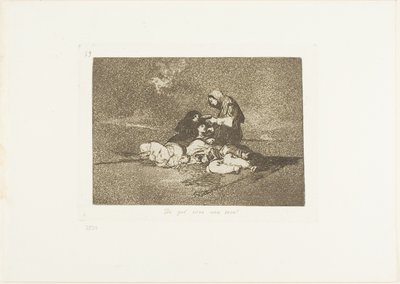 A cosa serve una tazza?, tavola 59 da I disastri della guerra da Francisco Jose de Goya y Lucientes
