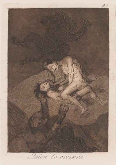 Chi Ci Crederebbe?, fine XVIII-inizio XIX secolo da Francisco de Goya