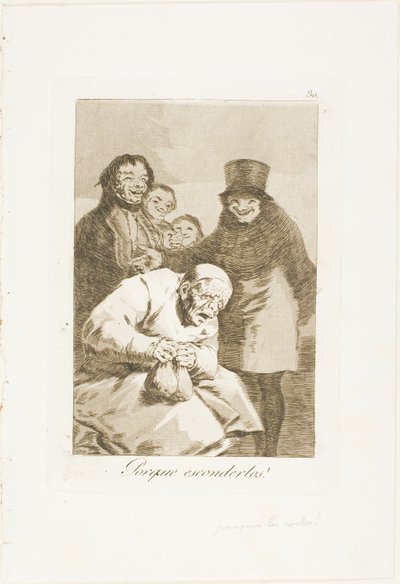 Perché nasconderli?, tavola 30 da Los Caprichos da Francisco Jose de Goya y Lucientes