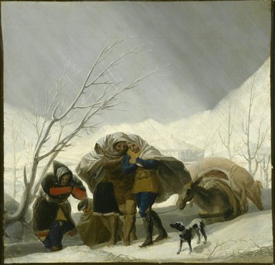 Scena invernale da Francisco de Goya