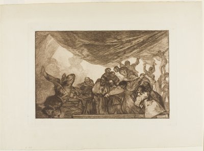 Senza raccomandarsi né a Dio né al diavolo, tavola 15 da Los Proverbios da Francisco Jose de Goya y Lucientes
