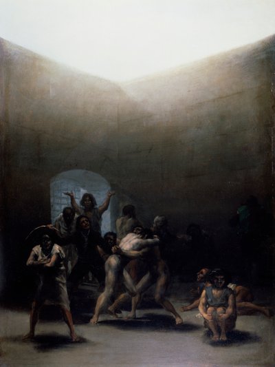 Cortile con Pazzi da Francisco Jose de Goya y Lucientes