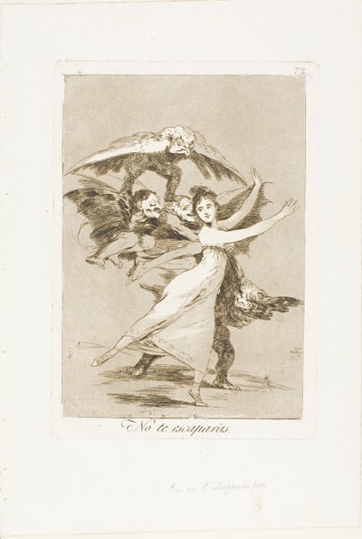 Non sfuggirai, tavola 72 da Los Caprichos da Francisco Jose de Goya y Lucientes