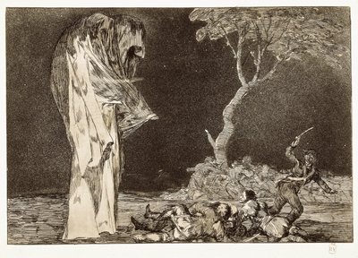 Tavola 2 in "Disparates" da Francisco de Goya