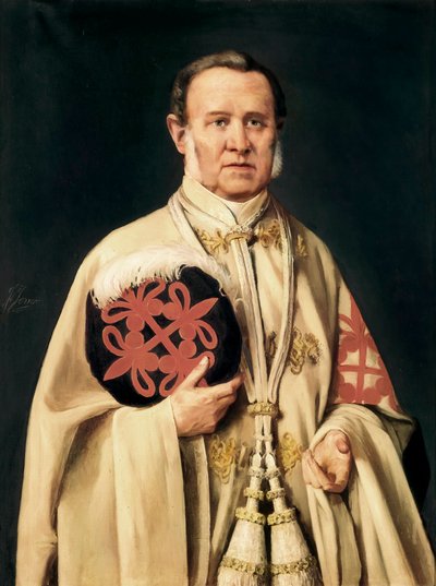 Ritratto del Marchese di Viluma, nobile militare e politico spagnolo c.1850 da Francisco Jover y Casanova