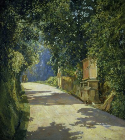 Il granaio e il carro – 1944 – 100X90 CM da Francisco Llorens Diaz