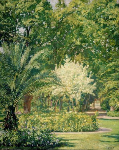 VERE CLARO-JARDIN BOTANICO 1934-79X100 CM da Francisco Llorens Diaz
