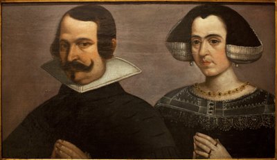 Ritratto di una giovane coppia in preghiera da Francisco Pacheco
