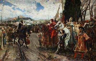 La Resa di Granada nel 1492, 1882 da Francisco Pradilla y Ortiz