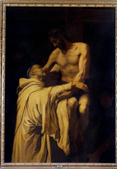 Cristo che abbraccia San Bernardo di Chiaravalle (1090-1153) da Francisco Ribalta