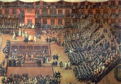 Auto da Fé nella Plaza Mayor, Madrid, 30 giugno 1680 (dettaglio) da Francisco Rizi