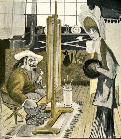 Una giovane donna inglese posa per un artista francese, 1903 da Francisco Sancha y Lengo