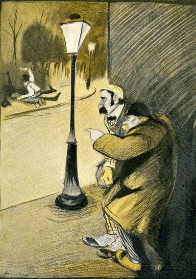 Due inglesi assistono a un accoltellamento in Francia, 1903 da Francisco Sancha y Lengo