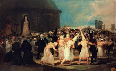 Una processione di flagellanti da Francisco de Goya