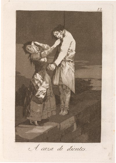 A caccia di denti da Francisco de Goya