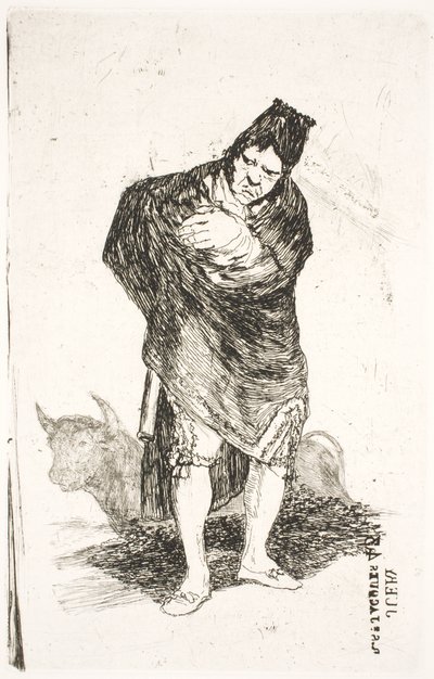 Contrabbandiere andaluso con toro da Francisco de Goya