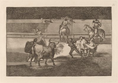 Banderillas con petardi da Francisco de Goya