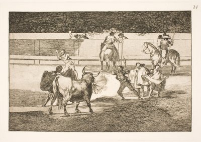 Banderillas con cinesi volanti da Francisco de Goya