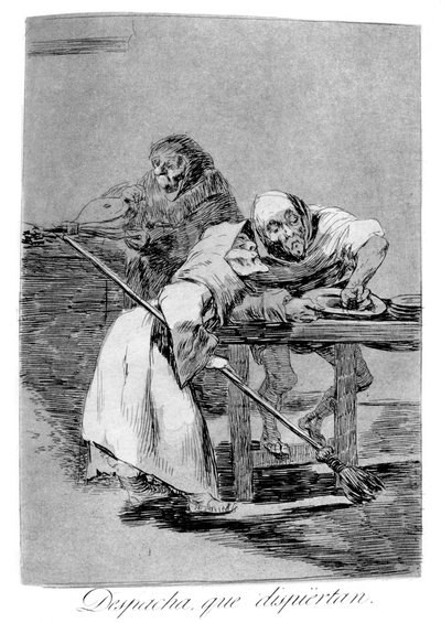 Sii veloce, si stanno svegliando da Francisco de Goya