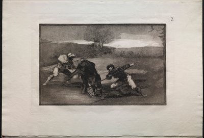 Corride: Un altro modo di cacciare a piedi da Francisco de Goya