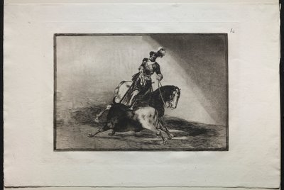 Corride: Carlo V infilza un toro da Francisco de Goya