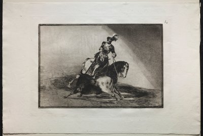 Corride: Carlo V che infilza un toro, 1876 da Francisco de Goya