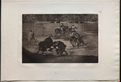 Corride: Pepe Illo esegue il passaggio del "Recorte" da Francisco de Goya