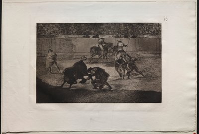 Corride: Pepe Illo esegue il Passo del Recorte da Francisco de Goya