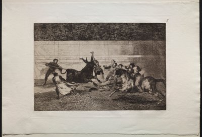 Corride: La morte di Pepe Illo (2a composizione) da Francisco de Goya