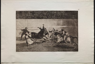 Corride: La Morte di Pepe Illo, 2a Composizione da Francisco de Goya