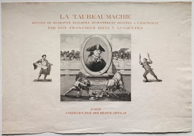 Corride: Pagina del titolo da Francisco de Goya