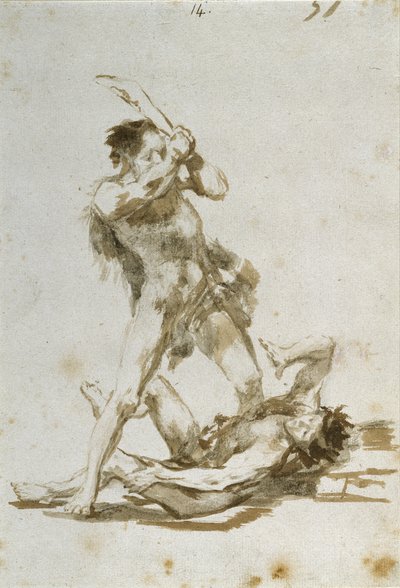 Caino e Abele da Francisco de Goya