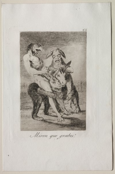 Capricci: Guarda Quanto Sono Solenni! da Francisco de Goya