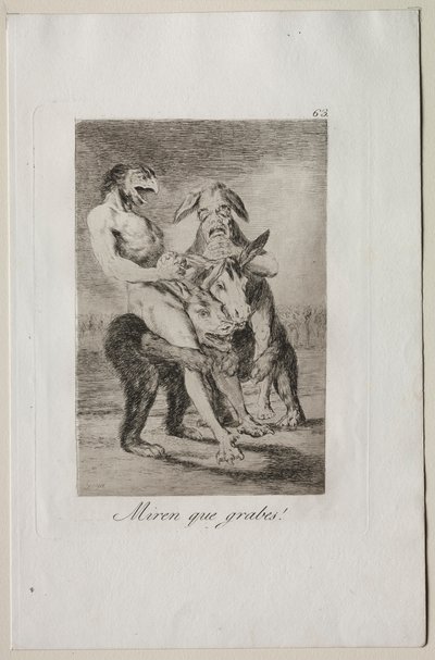 Capricci: Guarda Quanto Sono Solenni! da Francisco de Goya