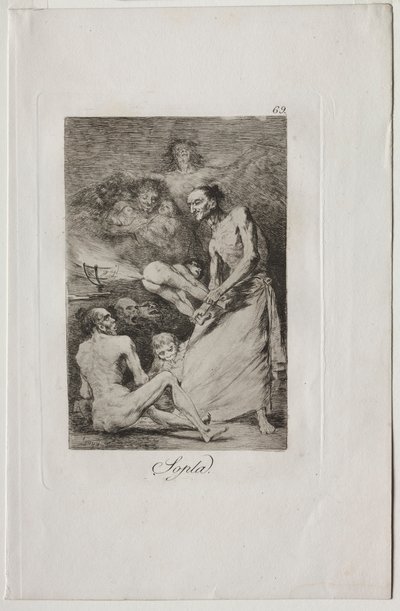 Caprichos: Soffia! da Francisco de Goya