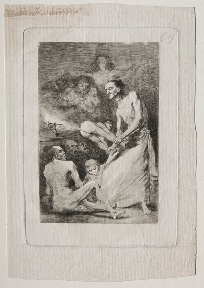 Caprichos: Soffia, c. 1799 da Francisco de Goya
