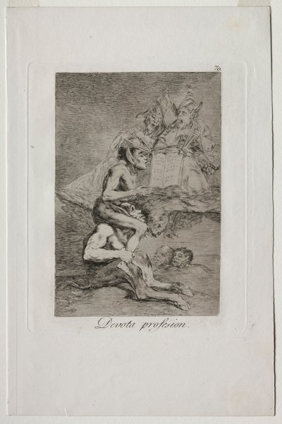 Caprichos: Professione devota da Francisco de Goya