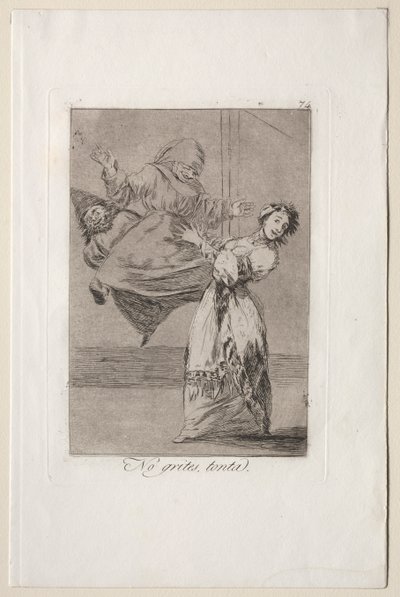 Caprichos: Non urlare stupido da Francisco de Goya