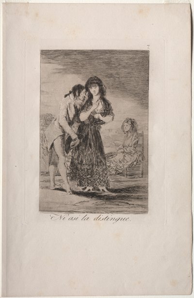 Caprichos: Anche Così Non Riesce a Capirla da Francisco de Goya