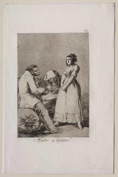 Caprichos: È meglio essere pigri da Francisco de Goya