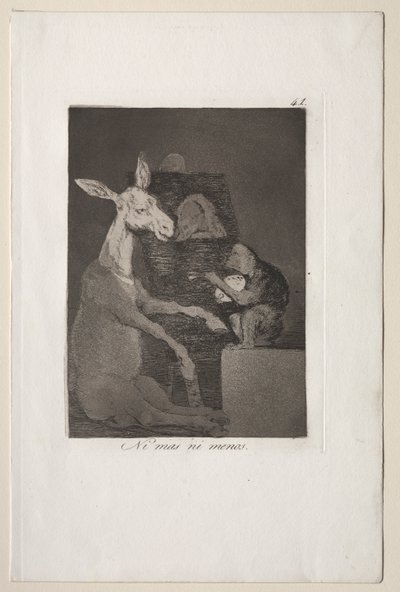 Caprichos: Né più né meno da Francisco de Goya