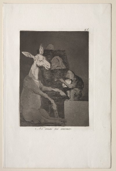 Caprichos: Né più né meno da Francisco de Goya