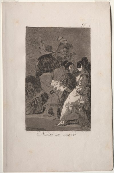 Caprichos: Nessuno Conosce Se Stesso da Francisco de Goya