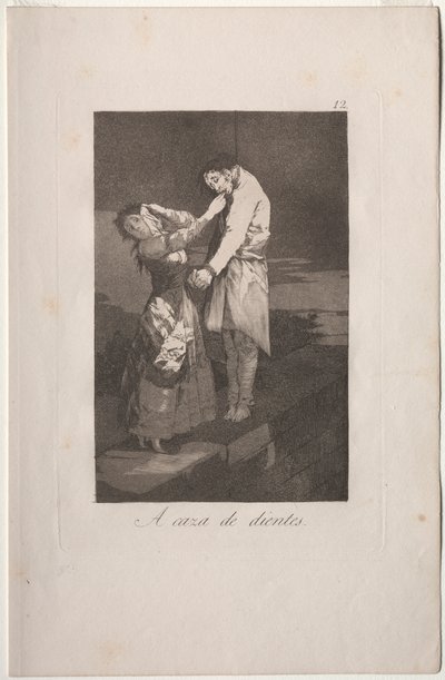 Caprichos: A Caccia di Denti da Francisco de Goya