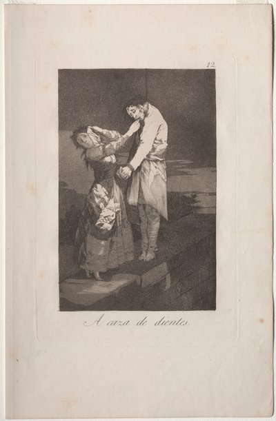 Caprichos: A caccia di denti da Francisco de Goya