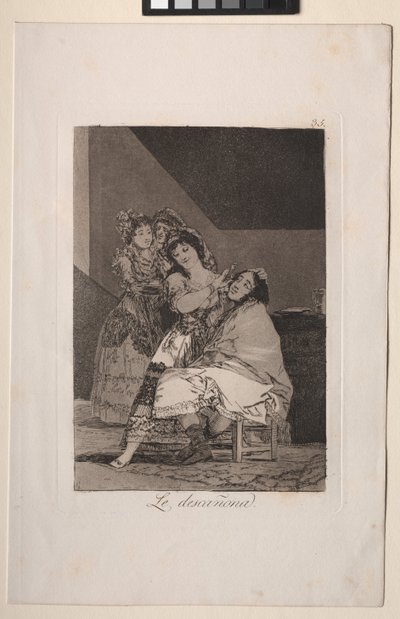 Caprichos: Lei lo spoglia da Francisco de Goya